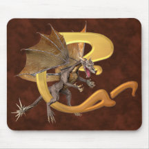 Dragonlore Initial C Mouse Pads