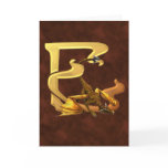 Dragonlore Initial E Card