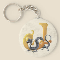 Dragonlore Initial J keychains