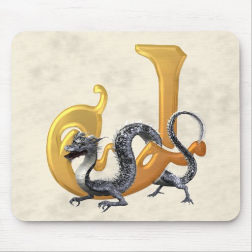 Dragonlore Initial J Mouse Pads