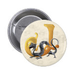 Dragonlore Initial J Pins