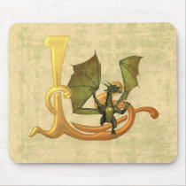 Dragonlore Initial L mousepads