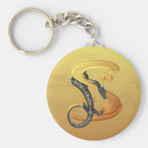 Dragonlore Initial S Keychains