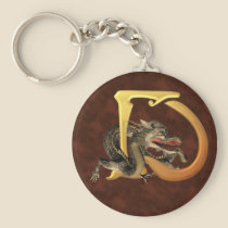 Dragonlore Initials D keychains