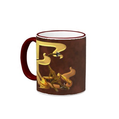 Dragonlore Initials E Coffee Mugs by initials
