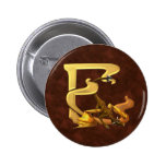 Dragonlore Initials E Pinback Button