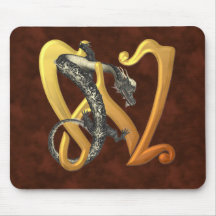 Dragonlore W initial Tapis De Souris