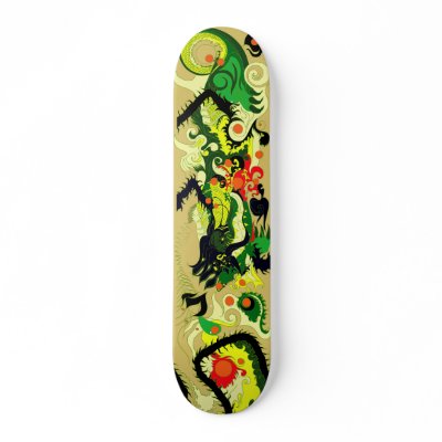 Dragons Den (Parchment) Custom Skateboard by Starhead