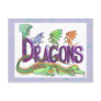 Dragons, dragons everywhere! Postcard