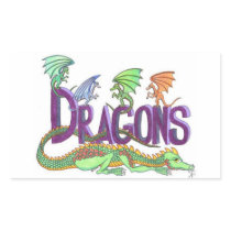 Dragons, dragons everywhere! Sticker