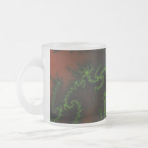 Dragon's Dream - green and red fractal art Mugs