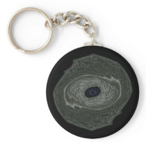 Dragon's Eye on Black Key Chain