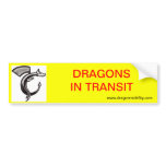 Dragons in Transit bumper sticker