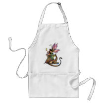Dragon's Orbs Fairy and Dragon by Molly Harrison Aprons
