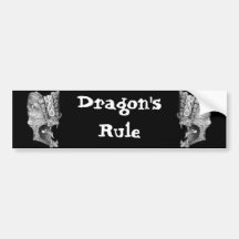 Dragons Rule Bumper Stickers
