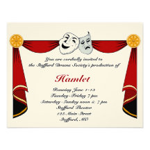 Drama and Theatre Invitation