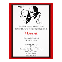 Drama and Theatre Invitation