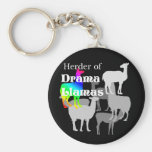 Drama Llama Herder Keychain