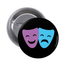 Drama Masks Pin