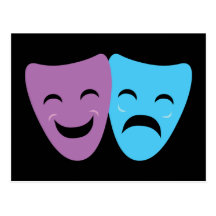Drama Masks Postcards