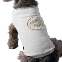 Drama Masks (White & Gold)