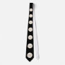 Drama Masks (White & Gold) Neck Ties