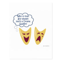 Drama Queen Post Cards
