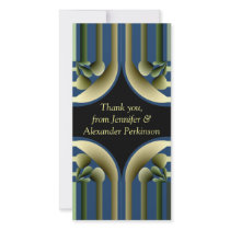Dramatic! Abstract "Thank You" Customized Photo Card