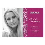 Dramatic Damask 2011 Graduation Announcement