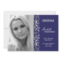 Dramatic Damask 2011 Graduation Announcement