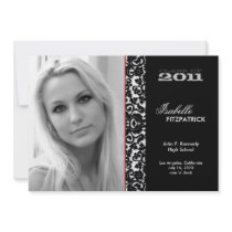 Dramatic Damask 2011 Graduation Announcement