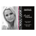 Dramatic Damask Graduation Announcement