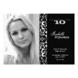 Dramatic Damask Graduation Announcement 2