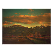 Dramatic landscape personalized announcements