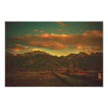Dramatic landscape photo art