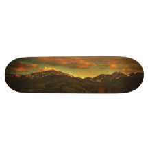 Dramatic landscape skateboard deck