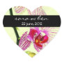 Dramatic Orchid Yellow Wedding Sticker