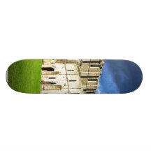 Dramatic Picture Of Fountains Abbey Right Before S Custom Skate Board