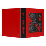 Dramatic Red Vinyl Binder