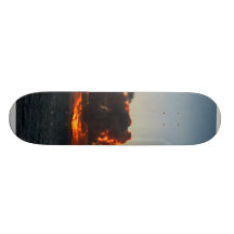 Dramatic Sea Sky at Dawn Custom Skateboard