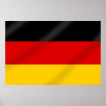 Drapeau allemand des cadeaux de l'Allemagne Affiche
