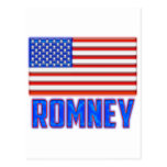Drapeau américain Romeny brillant Cartes Postales