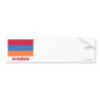 Drapeau Arménie avec le nom en français Bumper Stickers