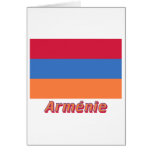 Drapeau Arménie avec le nom en français