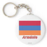 Drapeau Arménie avec le nom en français