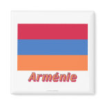 Drapeau Arménie avec le nom en français