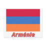 Drapeau Arménie avec le nom en français