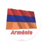 Drapeau Arménie avec le nom en français