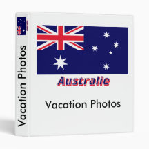 Drapeau Australie avec le nom en français Binder