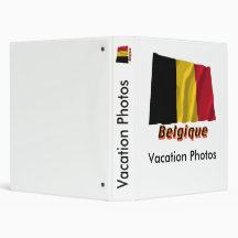 Drapeau Belgique avec le nom en français Binder